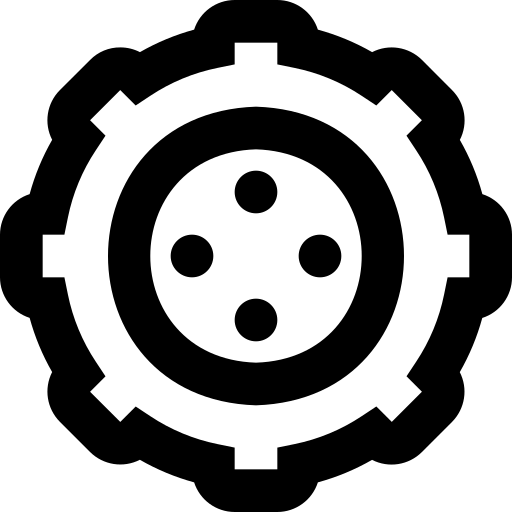 Icono de gestión integral de instalaciones industriales.