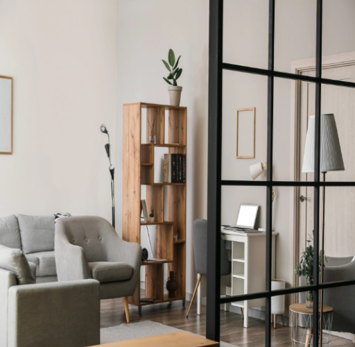 Mamparas y divisores de aluminio y cristal para oficinas, viviendas y espacios comerciales.